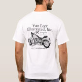 Van Leer Illustrated、Inc.のオートバイ Tシャツ (裏面)