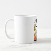 Van life alien peace sign funny camper coffee mug コーヒーマグカップ (左)