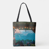 Van Life in Mountains Dolomiti di Brenta, Italyvan トートバッグ (裏面)