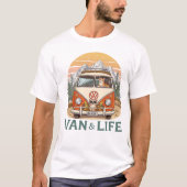 Van Life Paws  Adventure  T-Shirt Tシャツ (正面)