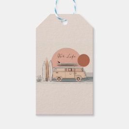 Van Life Surf Van – Retro Beach Camper Aesthetic ギフトタグ