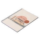 Van Life Surf Van – Retro Beach Camper Aesthetic ノートブック (左側)