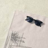 Van Life Surf Van – Retro Beach Camper Aesthetic ビーチタオル (インサイチュ)