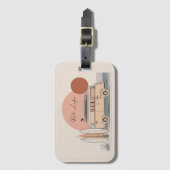 Van Life Surf Van – Retro Beach Camper Aesthetic ラゲッジタグ (正面縦)