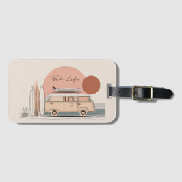 Van Life Surf Van – Retro Beach Camper Aesthetic ラゲッジタグ