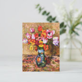 Van Rysselberghe - Tulips and Nasturtiums ポストカード (スタンド正面)
