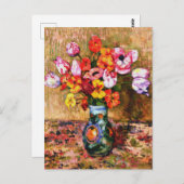 Van Rysselberghe - Tulips and Nasturtiums ポストカード (正面/裏面)