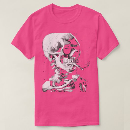 Van Vincent Human Head With Scatcoゴッホ・スケレト Tシャツ (デザイン正面)