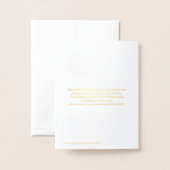 Van Westervelt Coat of Arms Foilノートカード 箔カード (裏面封筒付き)