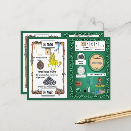 Vana – バナジウムホーンユニコーンゲームカード ポストカード (正面/裏面インサイチュ)