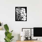 Vana and Rocco/Film Noir Poster ポスター (ホームオフィス)