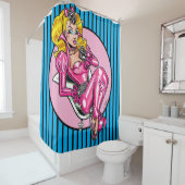 Vana DeVinyl™/かわいらしピンクゴム シャワーカーテン (インサイチュ)