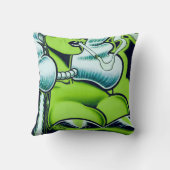 Vana DeVinyl™/危険な女 Throw Pillow クッション (裏面)