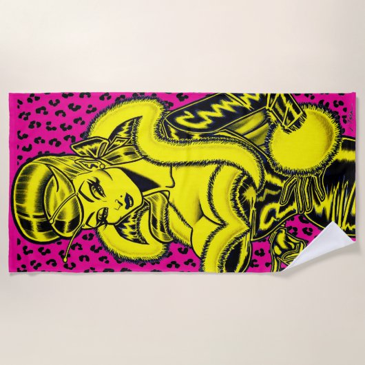 Vana DeVinyl™ Beach Towel ビーチタオル (正面)