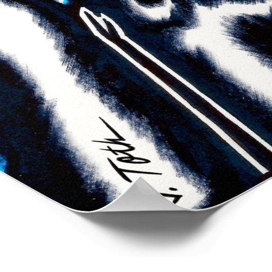 Vana DeVinyl™/Cosmic Swirl ポスター (角)