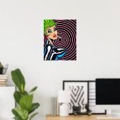 Vana DeVinyl™/Cosmic Swirl Poster ポスター (ホームオフィス)