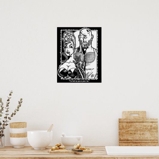 Vana DeVinyl™/Eyeballs Poster ポスター (キッチン)