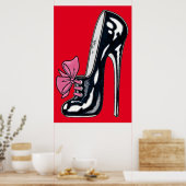 Vana DeVinyl™/High Heel With Bow Poster ポスター (キッチン)