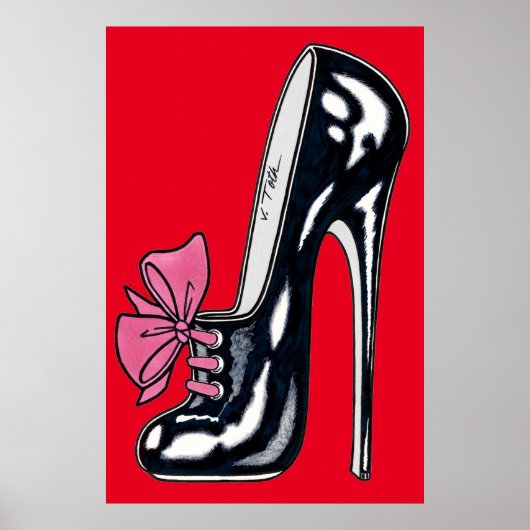 Vana DeVinyl™/High Heel With Bow Poster ポスター (正面)