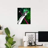 Vana DeVinyl™/High Heels in Space ポスター (ホームオフィス)