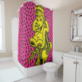 Vana DeVinyl™/Leopard Print Shower Curtain シャワーカーテン (インサイチュ)