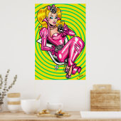 Vana DeVinyl™/Pretty in Pink Rubber Poster ポスター (キッチン)