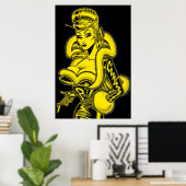 Vana DeVinyl™/PVC and Fun Fur Poster ポスター (ホームオフィス)