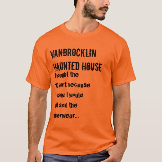 VanBrocklinのお化け屋敷2.0 Tシャツ (正面)