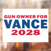 Vance 2028を支持する銃所有者 ウィンドウサイン (シート2)