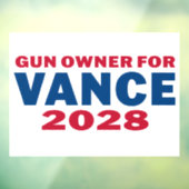 Vance 2028を支持する銃所有者 ウィンドウサイン (シート3)