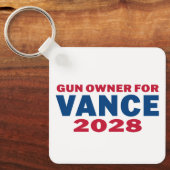 Vance 2028を支持する銃所有者 キーホルダー (正面)