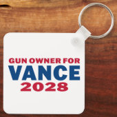 Vance 2028を支持する銃所有者 キーホルダー (裏面)
