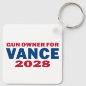Vance 2028を支持する銃所有者 キーホルダー (裏面)