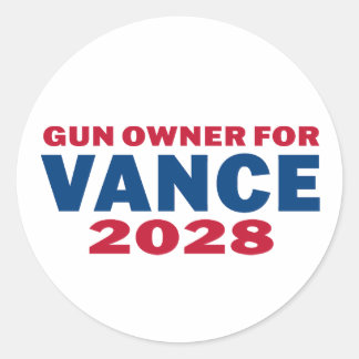 Vance 2028を支持する銃所有者 ラウンドシール