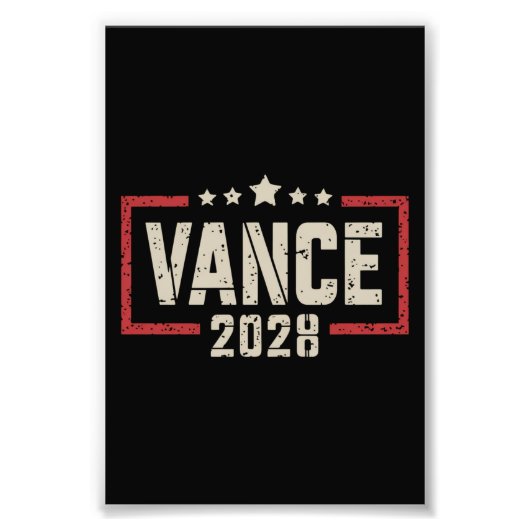 Vance 2028大統領選挙キャンペーン米国国旗 フォトプリント            (正面)