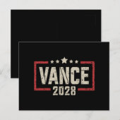 Vance 2028大統領選挙キャンペーン米国国旗 ポストカード (正面/裏面)