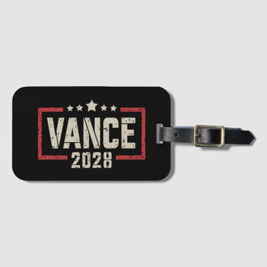 Vance 2028大統領選挙キャンペーン米国国旗 ラゲッジタグ (正面横)