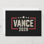 Vance 2028大統領選挙キャンペーン米国国旗 招待状 (正面)