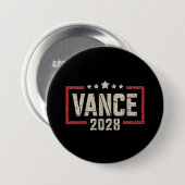 Vance 2028大統領選挙キャンペーン米国国旗 缶バッジ (正面&裏面)