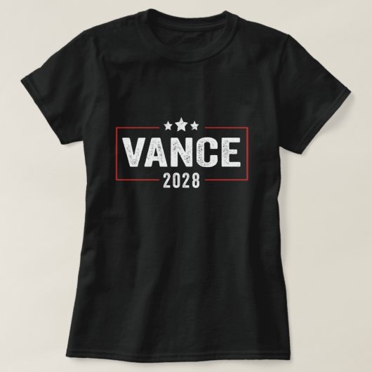 Vance 2028大統領選挙キャンペーン米国国旗Vin Tシャツ (デザイン正面)