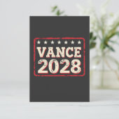 Vance 2028大統領選挙トランプ共和党用 出欠カード (スタンド正面)
