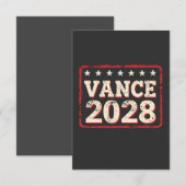Vance 2028大統領選挙トランプ共和党用 出欠カード (正面/裏面)