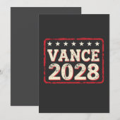 Vance 2028大統領選挙トランプ共和党用 招待状 (正面/裏面)