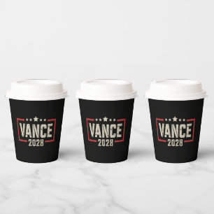 Vance 2028 大統領選挙キャンペーン米国旗 紙コップ