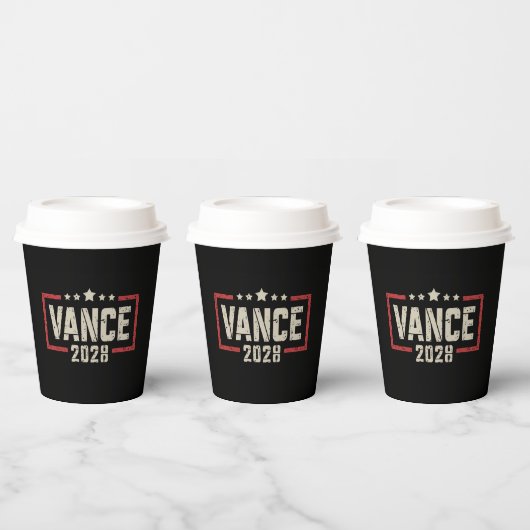 Vance 2028 大統領選挙キャンペーン米国旗  紙コップ (複数)
