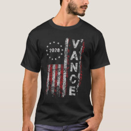 Vance 2028 大統領選挙キャンペーン米国旗  tシャツ