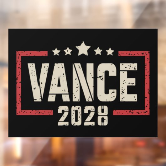 Vance 2028 大統領選挙キャンペーン アメリカ国旗  ウィンドウサイン (シート2)