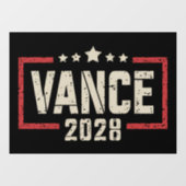 Vance 2028 大統領選挙キャンペーン アメリカ国旗  ウィンドウサイン (シート)