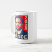 Vance 2028 大統領 ヴィンテージ 共和党 コーヒーマグカップ (正面左)