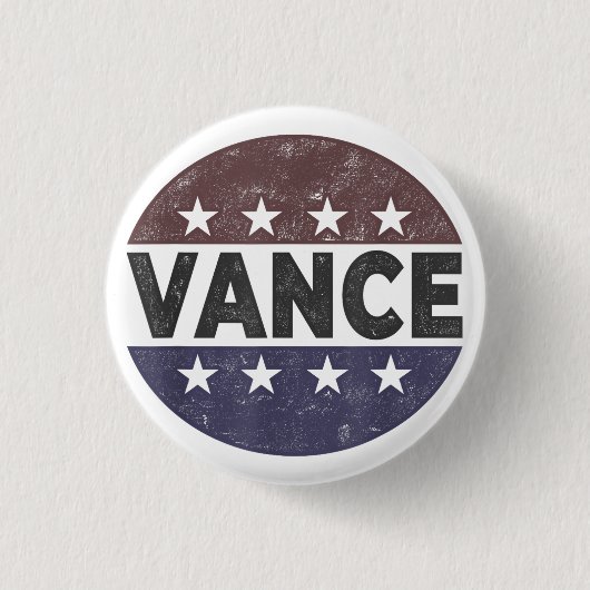 Vance 2028 JD Vance 大統領 2028 缶バッジ (正面)